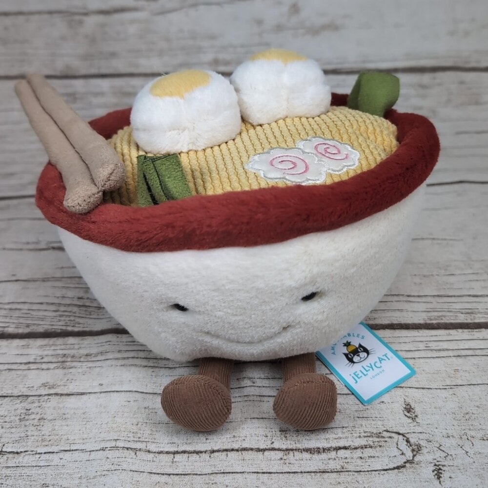 Amuseable Ramen Bowl Plush by Jellycat - Official Collectible Toy NWT